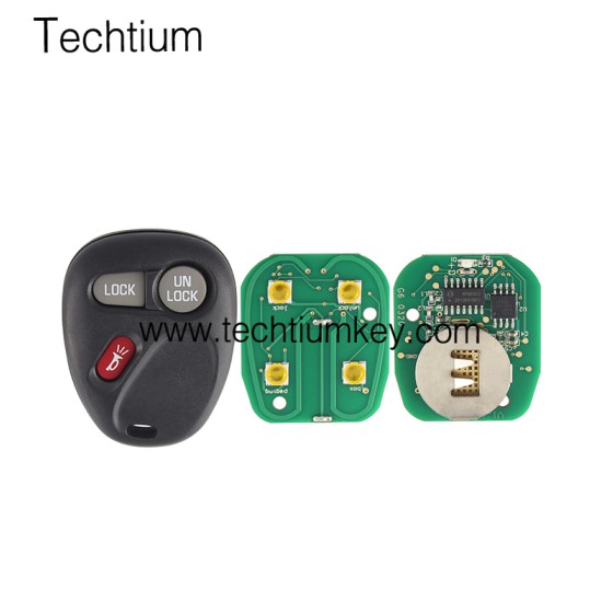 315Mhz FCC:KOBUT1BT 3 button remote key for Cadillac